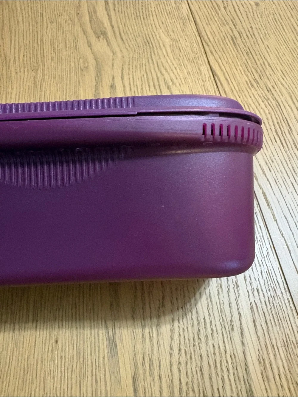 Tupperware Purple steamer and spaghetti Container